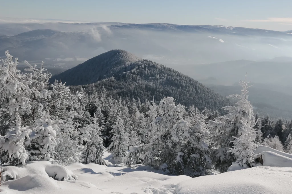 Rocher de Mutzig sous la neige